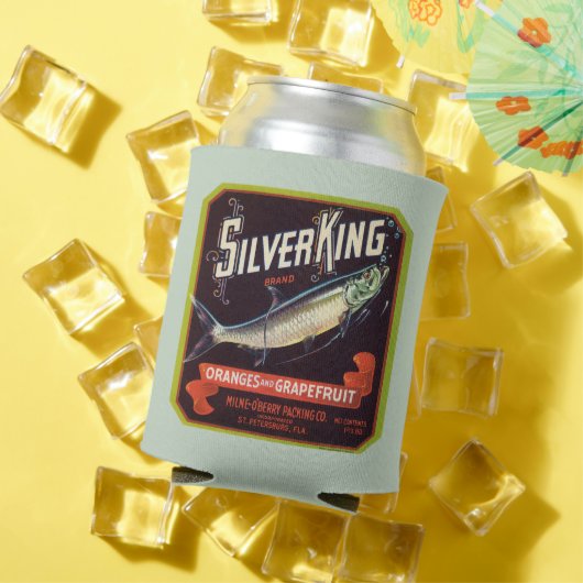 シルバーキングブランドオレンジとグレープフルーツのレーベル 缶クーラー (インサイチュ 夏)