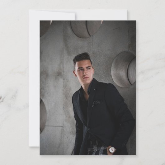 シルバーギアエンジニアリング卒業写真 招待状 (裏面)