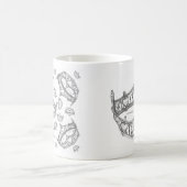 シルバークイーン・オブ・ハート・クラウンティアラ・マグ コーヒーマグカップ (中央)