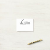 シルバークフェイクルのペンスクリプトのスケッチ ポストイット (デスク上)