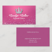 シルバークラウンページャントコーチビジネスカード 名刺 (正面/裏面)