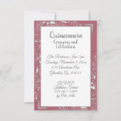 シルバークラウン、フローラフェアリーハイヒールシュー 招待状 (裏面)