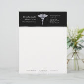 シルバークラスメディカルカドゥーセオンブラック レターヘッド (スタンド正面)