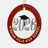 シルバークラス2026写真卒業 セラミックオーナメント (左)