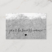 シルバークラフト紙カスタムのロ感謝していゴユー 名刺 (裏面)