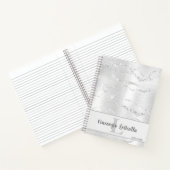 シルバークリスタルアゲートジェムゲーデグリッター ノートブック (内部)