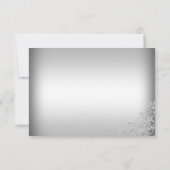 シルバークリスタルスノーフレーククリスマスパーティーRSVP 出欠カード (裏面)