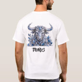 シルバークリスタル牡牛座 Tシャツ (裏面)
