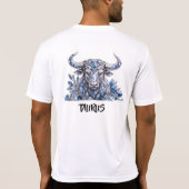 シルバークリスタル牡牛座 Tシャツ (裏面)