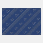 シルバークリスマスオーナメント ラッピングペーパーシート (正面3)