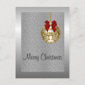 シルバークリスマスゴールデンバウブル シーズンポストカード (正面)