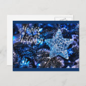 シルバークリスマススターオブベツレヘムオーナメント シーズンポストカード (正面/裏面)