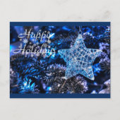 シルバークリスマススターオブベツレヘムオーナメント シーズンポストカード (正面)