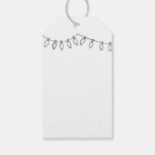 シルバークリスマスストリングライトギフトラベル ギフトタグ (裏面)