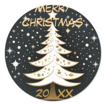 シルバークリスマスツリーオーナメントシール