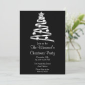 シルバークリスマスツリー 招待状 (スタンド正面)