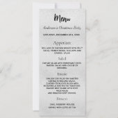 シルバークリスマスパーティーディナーカード 招待状 (正面)