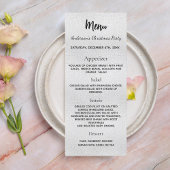 シルバークリスマスパーティーディナーメニュー メニュー