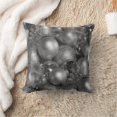 シルバークリスマスボードブル クッション (ブランケット)