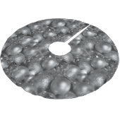 シルバークリスマスボードブル ブラッシュドポリエステルツリースカート (アングル)