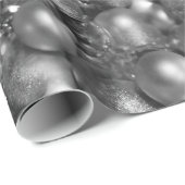 シルバークリスマスボードブル ラッピングペーパー (ロールコーナー)