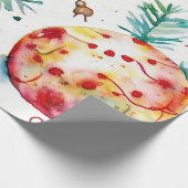 シルバークリスマスボールシック ラッピングペーパー (角)