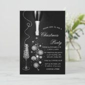 シルバークリスマスボールシャンパンカンパニーパーティー 招待状 (スタンド正面)