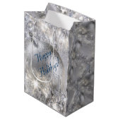 シルバークリスマスミディアム抱き枕 ミディアムペーパーバッグ (正面アングル)