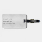 シルバークルーズスクワッドシーモノグラム名 ラゲッジタグ (裏面横)