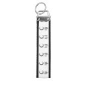 シルバークレセントムーンフェザーThunder_Cove リストバンドキーホルダー (鍵トップ)