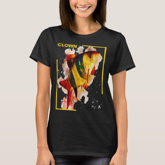 シルバークロコダイル 水彩画 Tシャツ (正面)