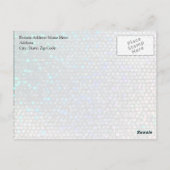 シルバークロスきらきら光る印刷 ポストカード (裏面)