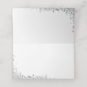 シルバークロスグリッターパープルファースト聖餐式 プレイスカード (内部開封)