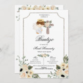 シルバークロスミバウティゾフローラインビタシオン 招待状 (正面/裏面)