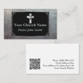 シルバークロス教会エレガント縁ど牧師 名刺