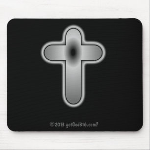 シルバークロスgotGod316.com? マウスパッド