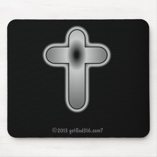 シルバークロスgotGod316.com? マウスパッド (正面)
