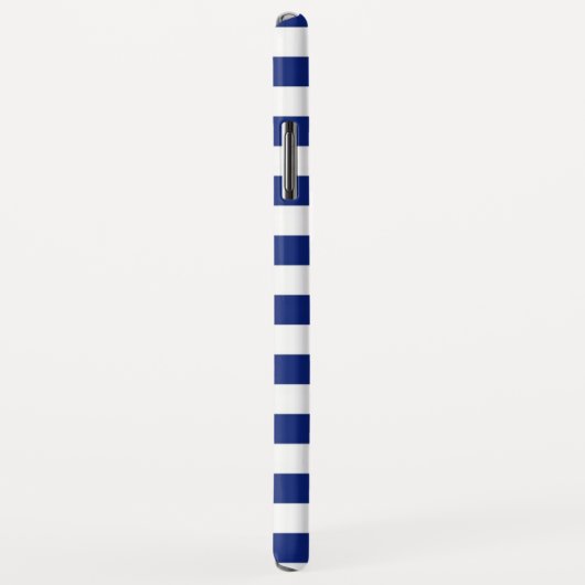 シルバークロムのような灯台オンネイビーストライプ Case-Mate iPhoneケース (裏面/右)