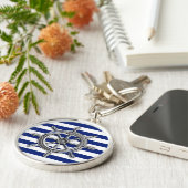 シルバークロムホイール航海のオンストライプズ キーホルダー (側面)