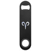 シルバークロムライクアリスン〔占星術の〕十二宮図標識 スピード栓抜き (正面)