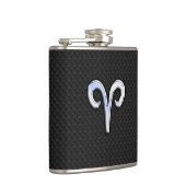 シルバークロムライクアリスン〔占星術の〕十二宮図標識 フラスク (右)