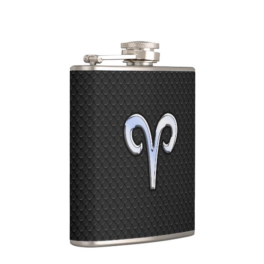 シルバークロムライクアリスン〔占星術の〕十二宮図標識 フラスク (右)