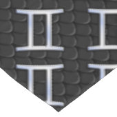 シルバークロムライクジェミニ〔占星術の〕十二宮図標識 テーブルクロス (アングル)