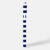 シルバークロムライクライトハウスオンネイビーストライプズ Case-Mate iPhoneケース (裏面 / 右)