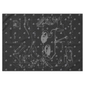 シルバークロムリブラ〔占星術の〕十二宮図サインオンヘベリウス テーブルクロス (正面(横))