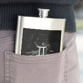 シルバークロームのようなジェミニ〔占星術の〕十二宮図サインオンヘベリウス フラスク (インサイチュ)