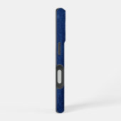 シルバークローム幾何学ザメ ブルーパイソン iPhone 16ケース (右側面)