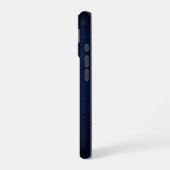 シルバークローム幾何学ザメ ブルーパイソン iPhone 16ケース (左側面)