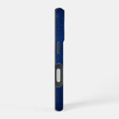 シルバークローム幾何学馬ブルーパイソン iPhone 16ケース (右側面)