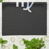 シルバークローム《星座》乙女座〔占星術の〕十二宮図スネークスキンにサイン キッチンタオル (折り畳み)